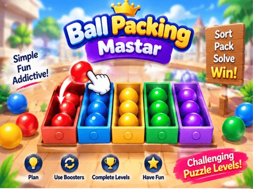 Play Ball Packing Master Puzzle Fill Box