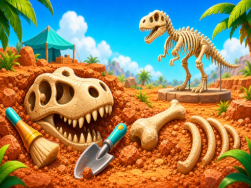 Dino-Ausgrabung spielen