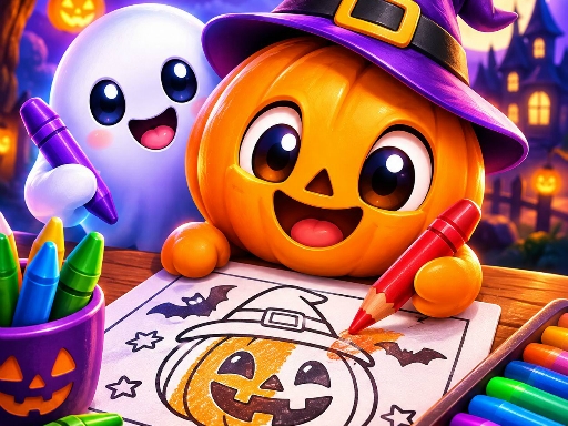 Play Easy Halloween Coloring Quest