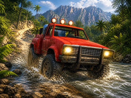 SUV-Abenteuer im Dschungel spielen