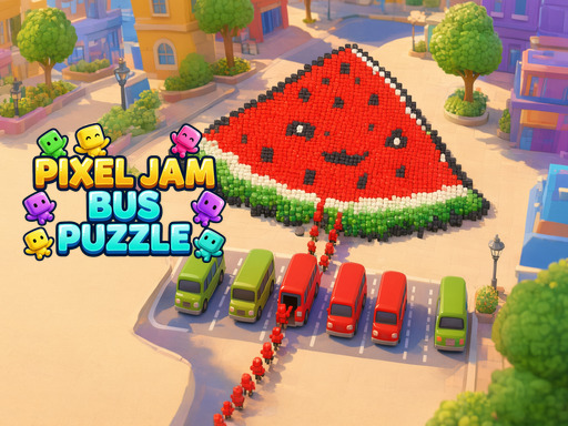Play Pixel Jam Bus Puzzle