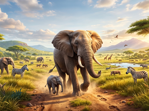 Play Zoo Elephant Simulator City Attack